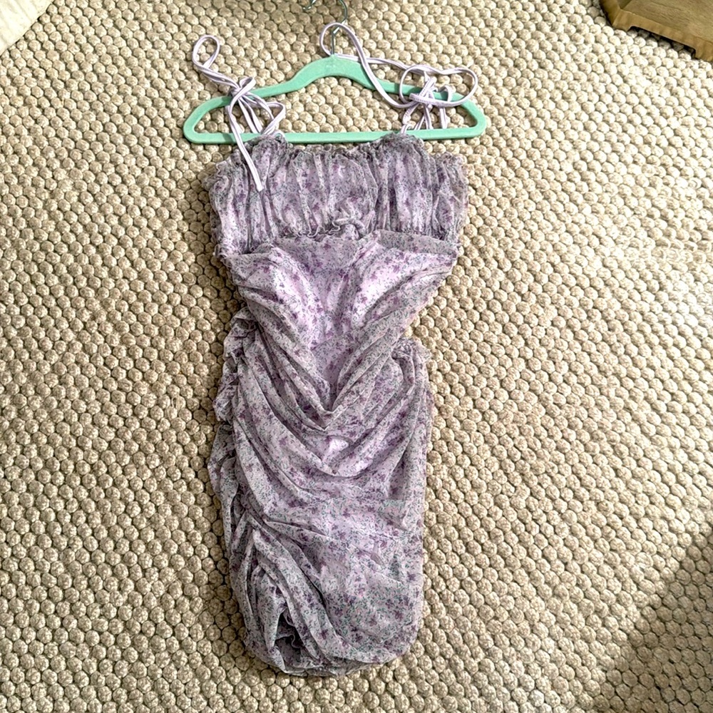 Katie J purple floral dress size small